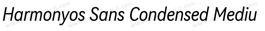 Harmonyos Sans Condensed Medium Ita字体转换